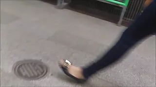 পিগটেল সহ লম্বা স্পো ...